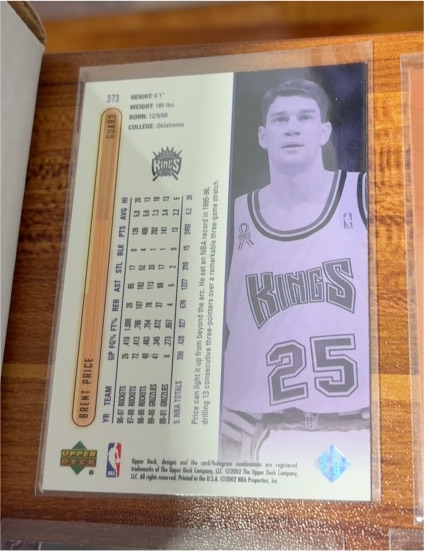 1993 Upper Deck #373 Brent Price — front