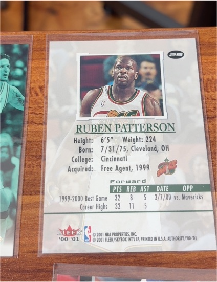 1999-00 Fleer Force #81 Ruben Patterson — front