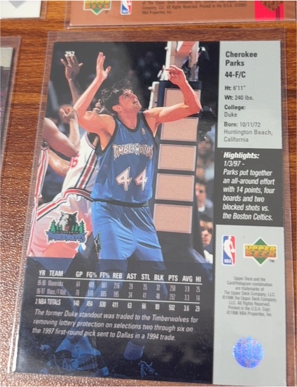 1997-98 Upper Deck Collector's Choice #283 Cherokee Parks — front