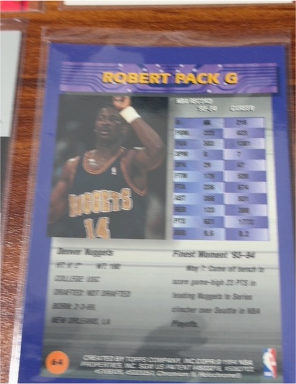 1993-94 Fleer #64 Robert Pack — front