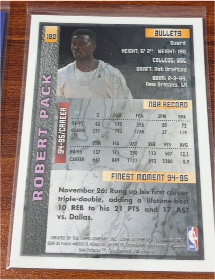 1994-95 Fleer #59 Robert Pack — front