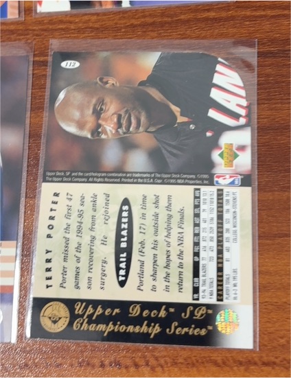 1996 Upper Deck #112 Terry Porter — front