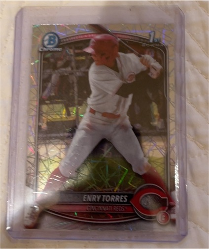2025 Bowman Chrome #BCP-168 Enry Torres — front