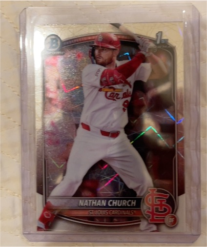 2025 Bowman Chrome #BCP-192 Nathan Church — front