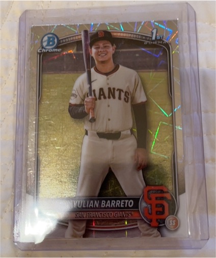 2025 Bowman Chrome #BCP-229 Yulian Barreto — front
