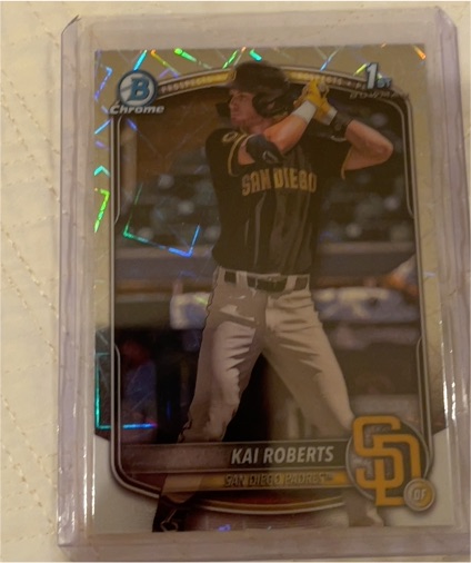 2025 Bowman Chrome #BCP-182 Kai Roberts — front