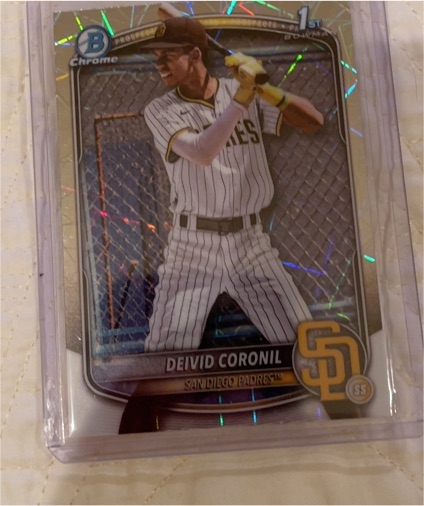 2025 Bowman Chrome #BCP-173 Deivid Coronil — front