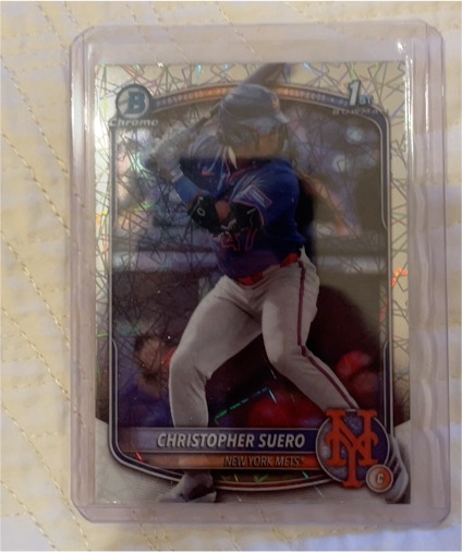 2025 Bowman Chrome #BCP-191 Christopher Suero — front