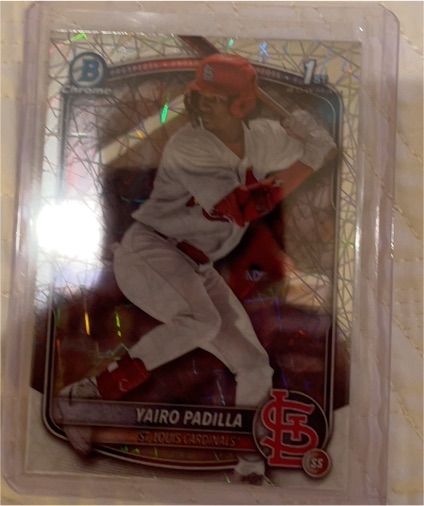 2025 Bowman Chrome #BCP-236 Yairo Padilla — front