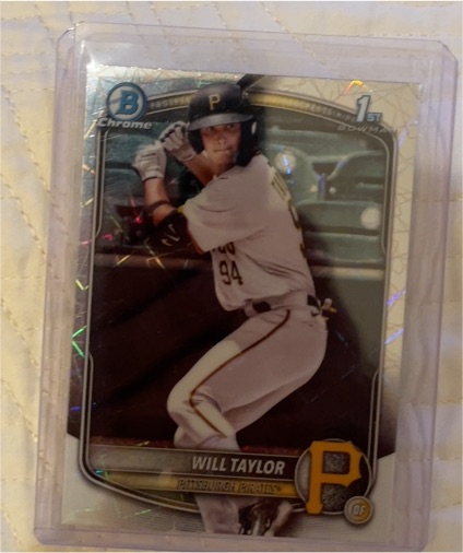 2025 Bowman Chrome #BCP-179 Will Taylor — front