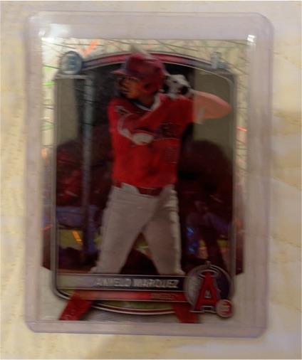 2025 Bowman Chrome #BCP-201 Anyelo Marquez Mojo Refractor — front