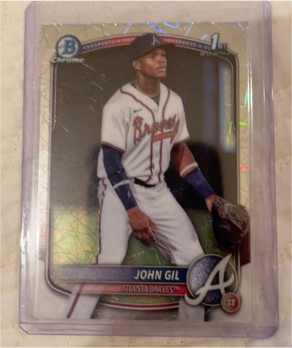 2025 Bowman Chrome #BCP-172 John Gil — front
