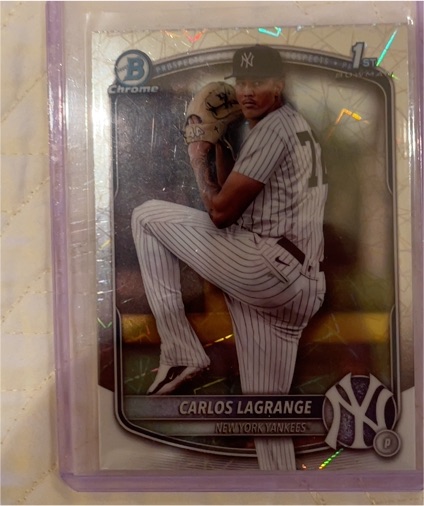 2025 Bowman Chrome #BCP-202 Carlos Lagrange — front