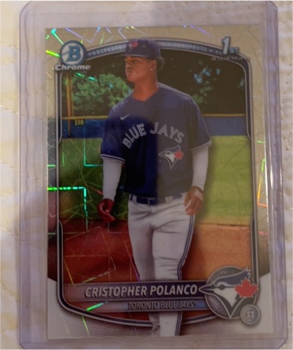 2025 Bowman Chrome #BCP-162 Cristopher Polanco — front