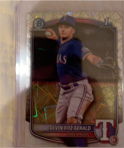 2025 Bowman Chrome #BCP-158 Devin Fitz-Gerald — front
