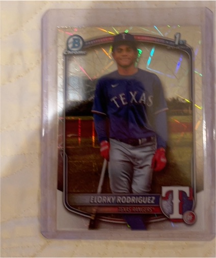 2025 Bowman Chrome #BCP-186 Elorky Rodriguez — front