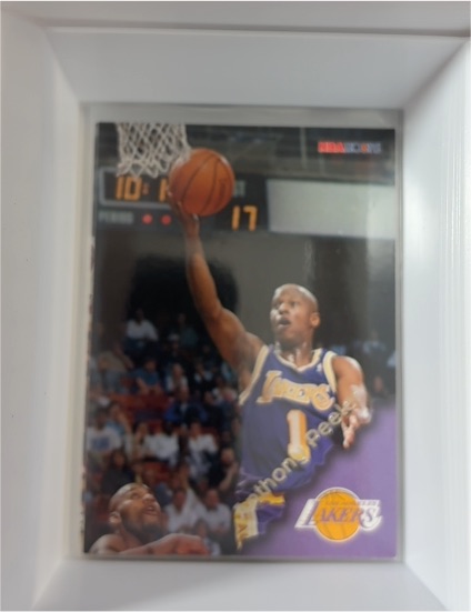 1996-97 Hoops #80 Anthony Peeler — front