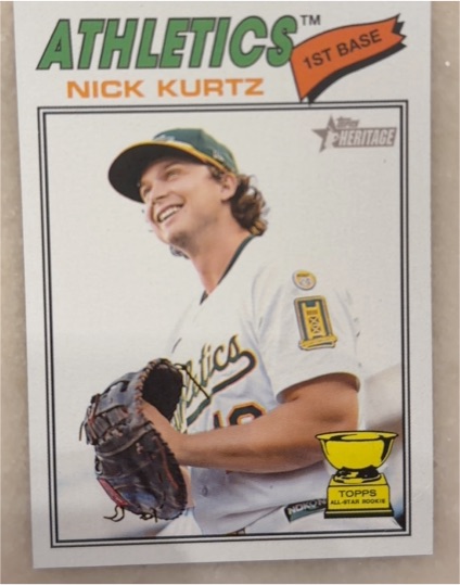 2026 Topps Heritage #275 Nick Kurtz — front