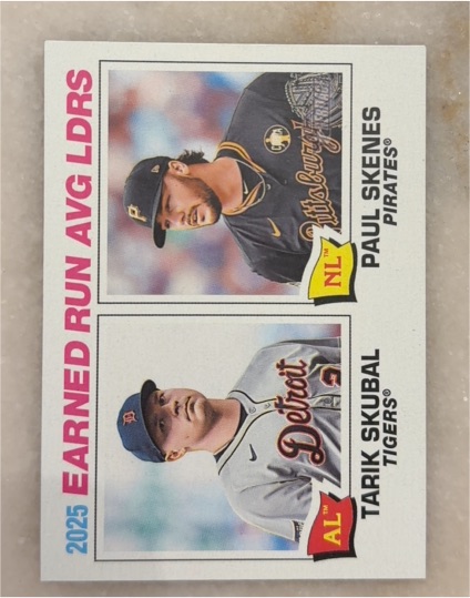 2026 Topps Heritage #7 Paul Skenes / Tarik Skubal — front
