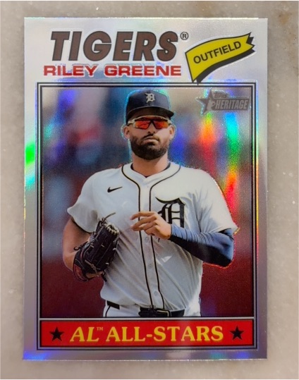 2026 Topps Heritage #152 Riley Greene — front