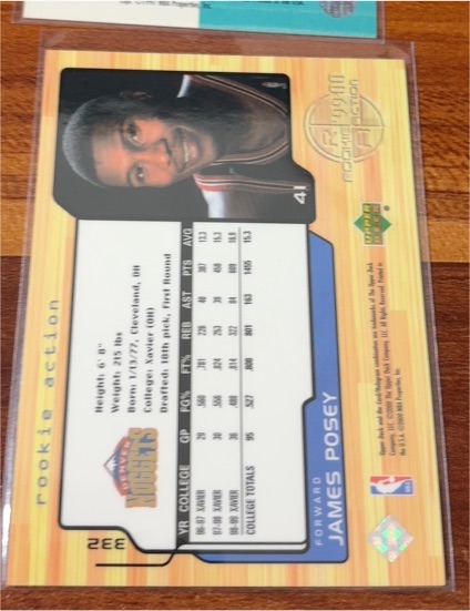 1999-00 Upper Deck #332 James Posey — front