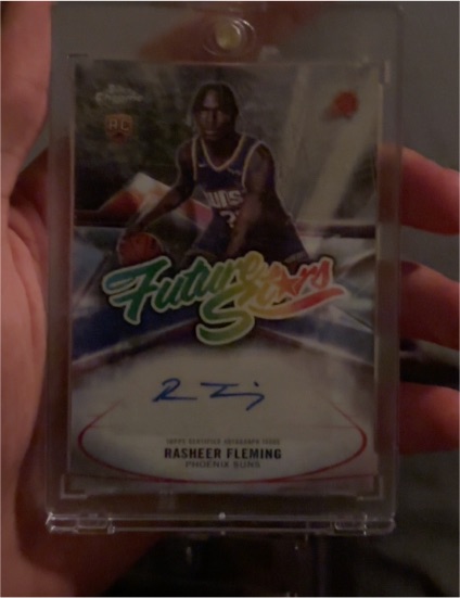 2025-26 Topps Chrome #FS-RF Rasheer Fleming Future Stars Autograph — front