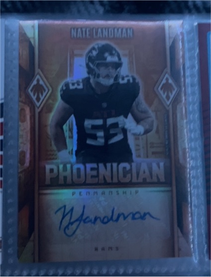 2025 Panini Phoenix #PHP-NLN Nate Landman Phoenician Penmanship Auto — front