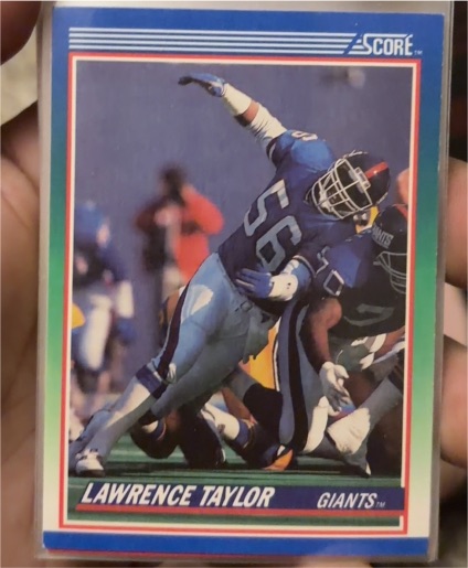 1990 Score #50 Lawrence Taylor — front