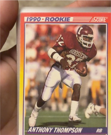 1990 Score #618 Anthony Thompson Rookie — front