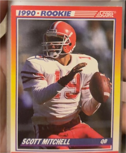 1990 Score #651 Scott Mitchell Rookie Card — front