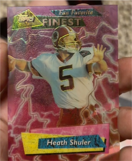 1995 Topps Finest Fan Favorite #FF22 Heath Shuler — front