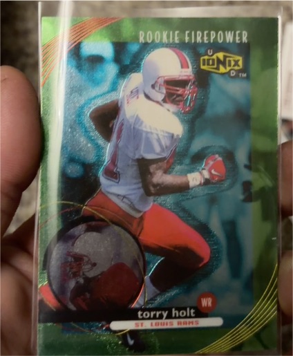 1999 Upper Deck UD Ionix #68 Torry Holt Rookie Firepower — front