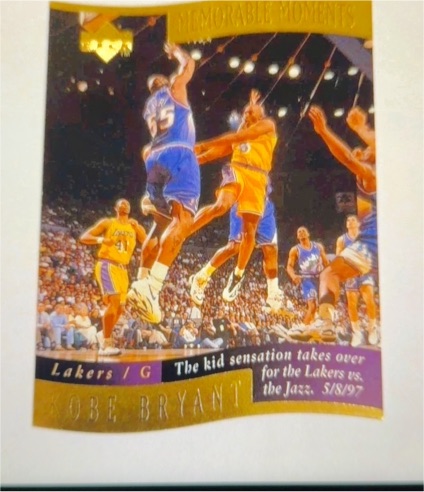 1998 Upper Deck Memorable Moments #4 Kobe Bryant — front