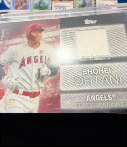 2020 Topps Major League Material Series 2 #MLM-SO Shohei Ohtani — front