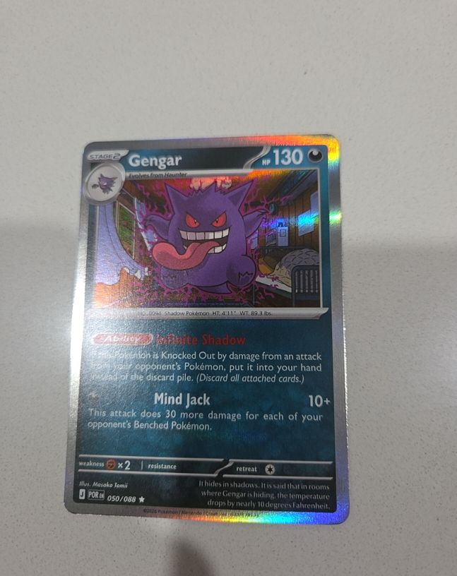 2026 Pokémon Perfect Order #050 Gengar — front