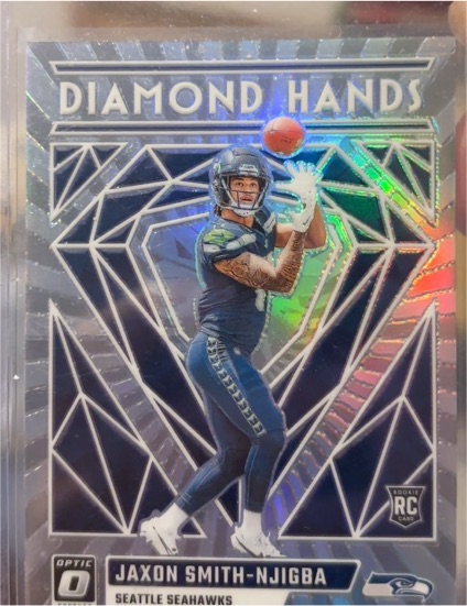 2023 Panini Donruss Optic #DH-JSN Jaxon Smith-Njigba Diamond Hands — front