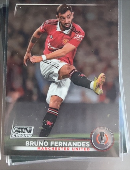 2022-23 Topps Stadium Club Chrome UEFA #81 Bruno Fernandes — front