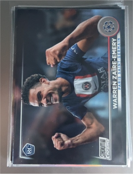 2022-23 Topps Stadium Club Chrome UEFA #33 Warren Zaire-Emery Paris Saint-Germain — front