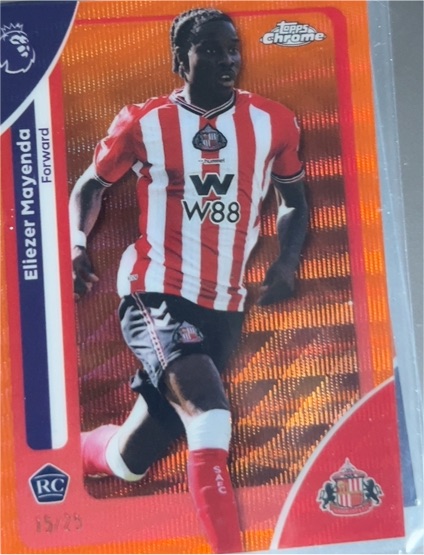 2025-26 Topps Chrome Premier League #162 Eliezer Mayenda — front