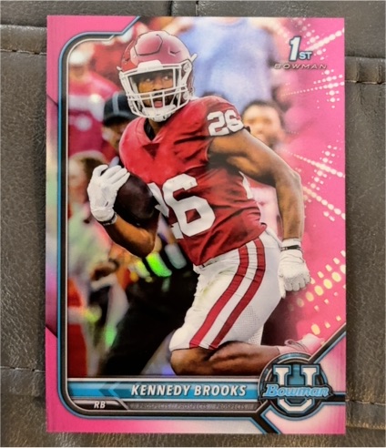 2022 Bowman University #18 Kennedy Brooks — front