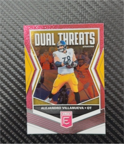 2019 Panini Donruss Elite Dual Threats #DT-1 Alejandro Villanueva — front