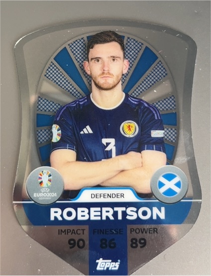 2024 Topps UEFA EURO SC7 Andy Robertson — front