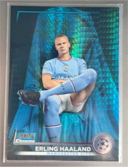 2022-23 Topps Stadium Club Chrome UEFA Competitions #92 Erling Haaland — front