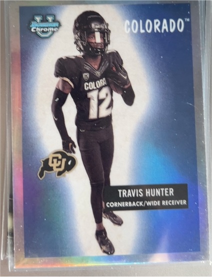 2023 Bowman Chrome University #55BF-10 Travis Hunter — front