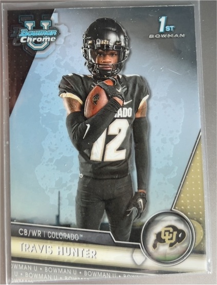 2023 Bowman Chrome University #36 Travis Hunter — front