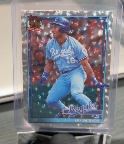 2026 Topps Series 1 #T91-29 Bo Jackson 1991 Topps Crackleboard Foil — front