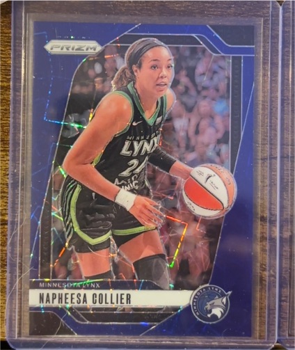2024 Panini Prizm WNBA #26 Napheesa Collier Blue Velocity Prizm Minnesota Lynx — front