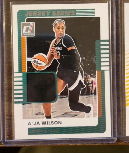 2025 Donruss WNBA #49 A'ja Wilson Jersey Series — front