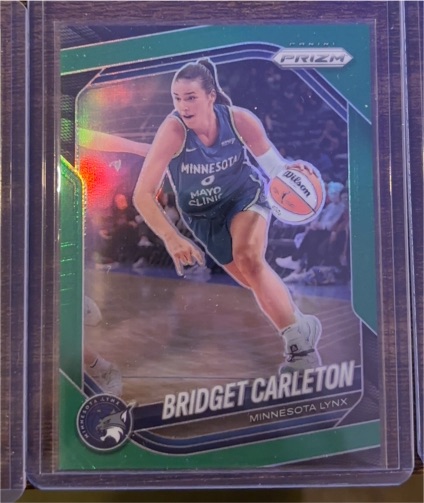 2025 Panini Prizm WNBA #88 Bridget Carleton Green Prizm Minnesota Lynx — front