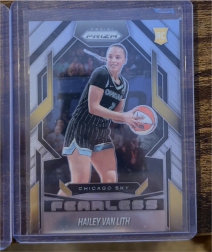 2025 Panini Prizm WNBA #12 Hailey Van Lith Fearless Rookie — front